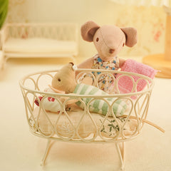 Mini Cast Iron Cradle for OB11 BJD Dolls