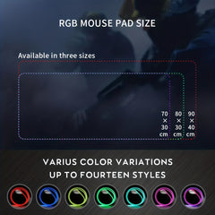 RGB Illuminated Large Mouse Pad for Office & Esports