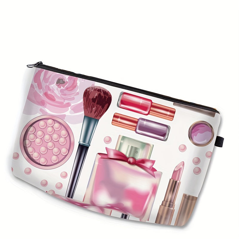 Chic Makeup Print Cosmetic Pouch Lightweight Travel Organizer