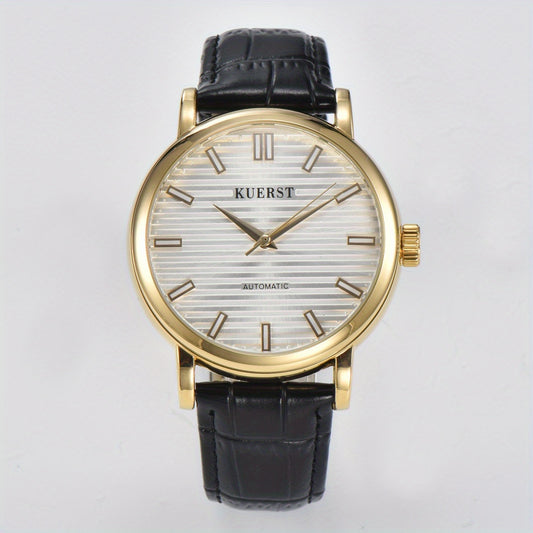 KUERST Teenager Watch Double Press Butterfly Buckle Automatic Mechanical Watch