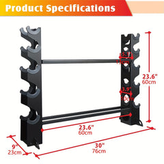 5-Layer Dumbbell Rack Weight Storage Organizer Max 317.51KG