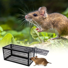 2pcs Mouse Trap Iron Rodent Mice Catch Cage Indoor Outdoor Insect Traps