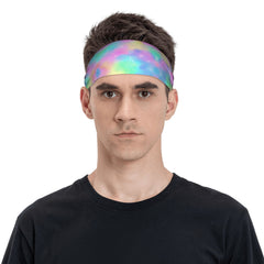 Rainbow Breathable Headband Men Women Sport Fitness Casual