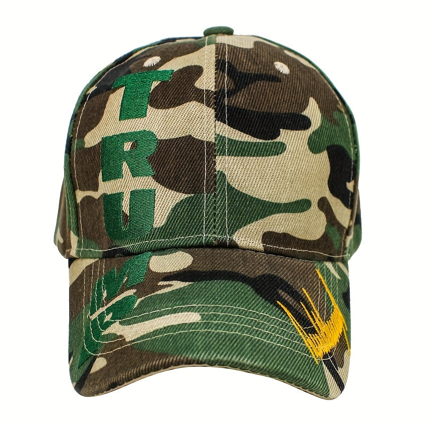 Camouflage Baseball Cap with Embroidery Duck Tongue