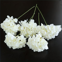 5pcs Hydrangea Artificial Flowers for Wedding Table Decor