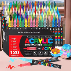 GUANNA 8101 Liquid Soft Head Mark Pen 100 Non Transparent Watercolor Pen