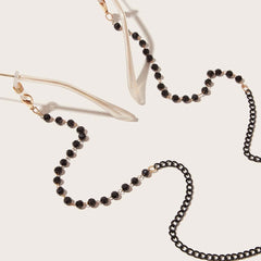 Crystal Two Eye Chain Glasses Accessories
