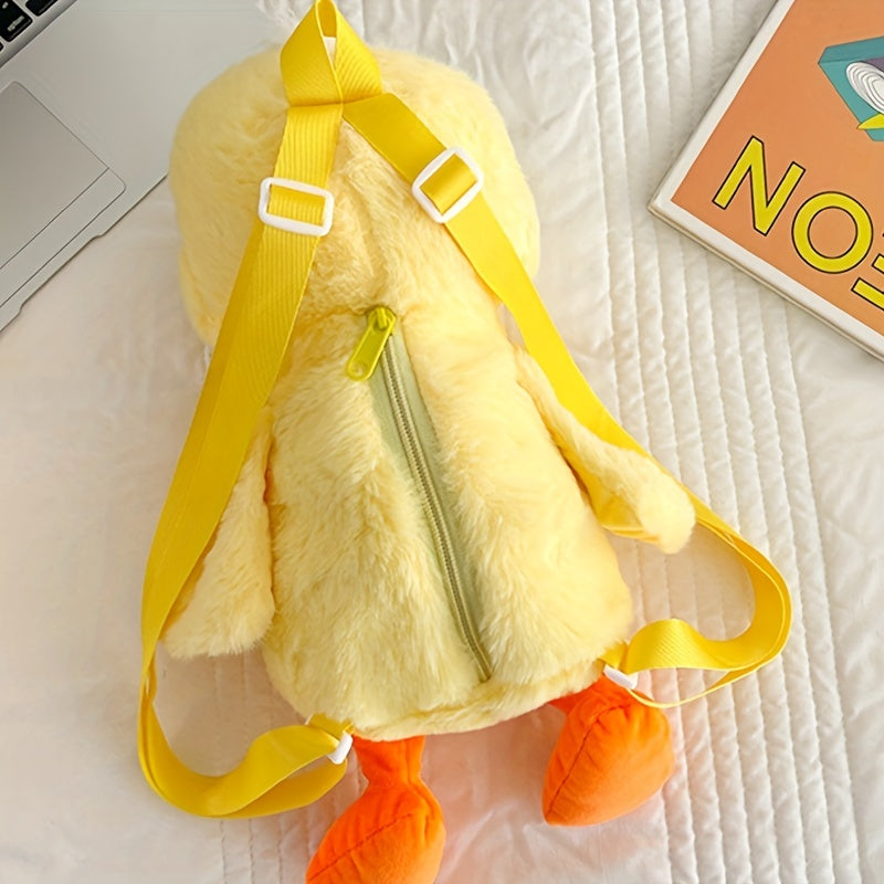 Yellow Duck Plush Backpack Birthday Gift