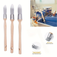 3pcs Small Paint Brushes For Walls Touch Up Edge Painting Tool