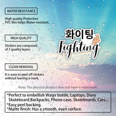 K-Drama Fighting Stickers - Victory Hand Gesture - Single Use