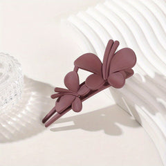 Frosted Butterfly Hair Clip Barrette Large Hairpin for Women Girls