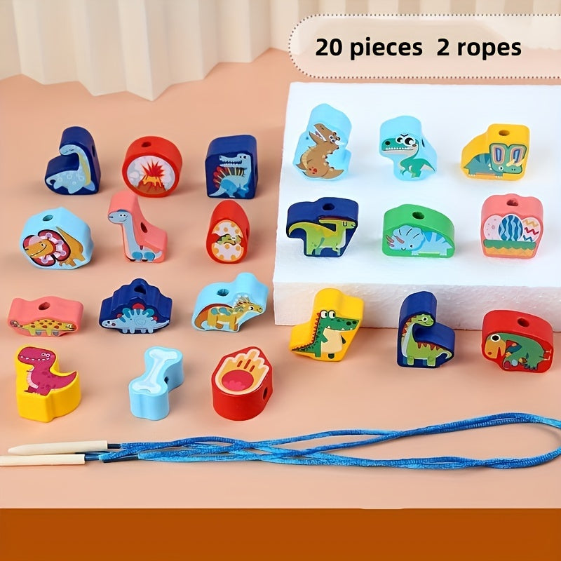 Kids Puzzle String Beads Building Block Toys