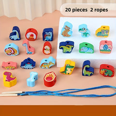 Kids Puzzle String Beads Building Block Toys