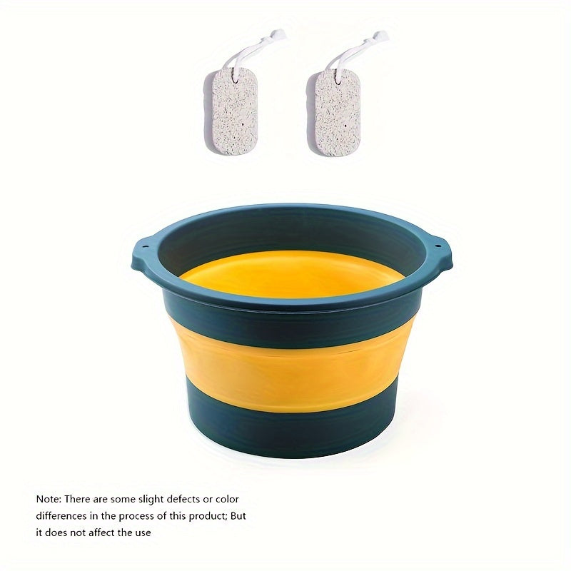 Collapsible Foot Bath Foot Soak Tub 2pcs Foot Grinding Stones