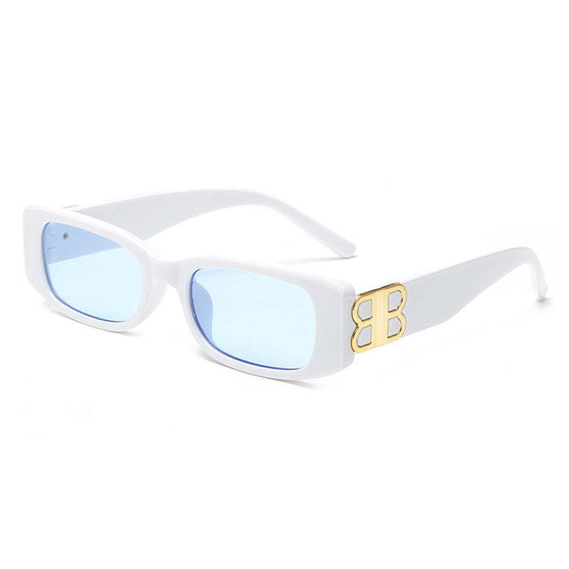 Y2K Sunglasses Vintage Square Shade UV400 Chunky Retro Sun Glasses