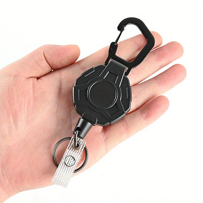 Heavy Duty Retractable Keychain with Metal Buckle