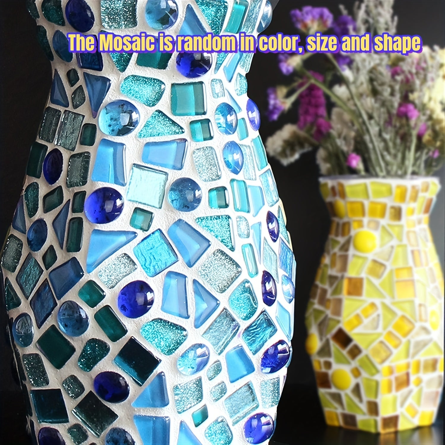 500g Mixed Crystal Mosaic Tiles Tiny DIY Hobbies Kids