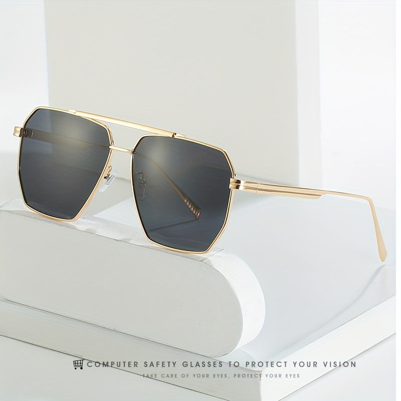 Men's Polarized Square Sunglasses UV Protection Summer Glasses