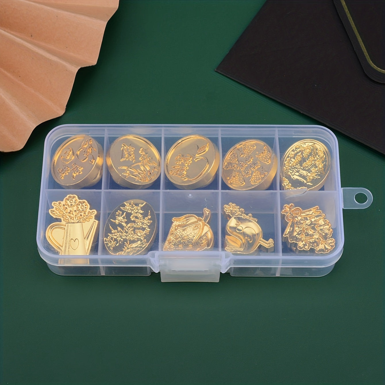 Flowers Plants Wax Seal Stamp Heads 10pcs Box