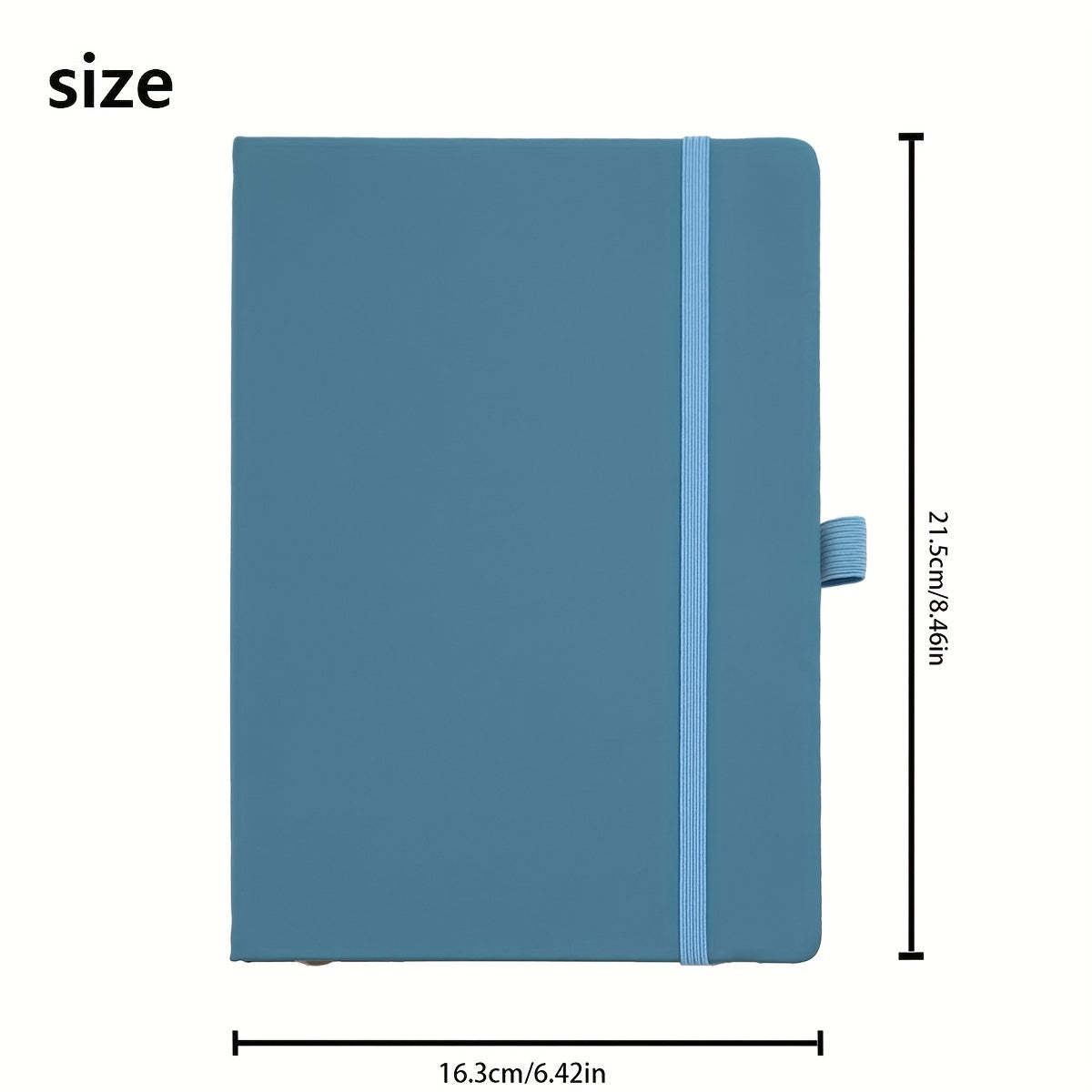 Fashionable A5 Notebook Cover with Leather Feel - 4 Colors