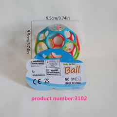 Soft Rubber Ball Toy for 3-12 Months Baby Hands Grasp Training