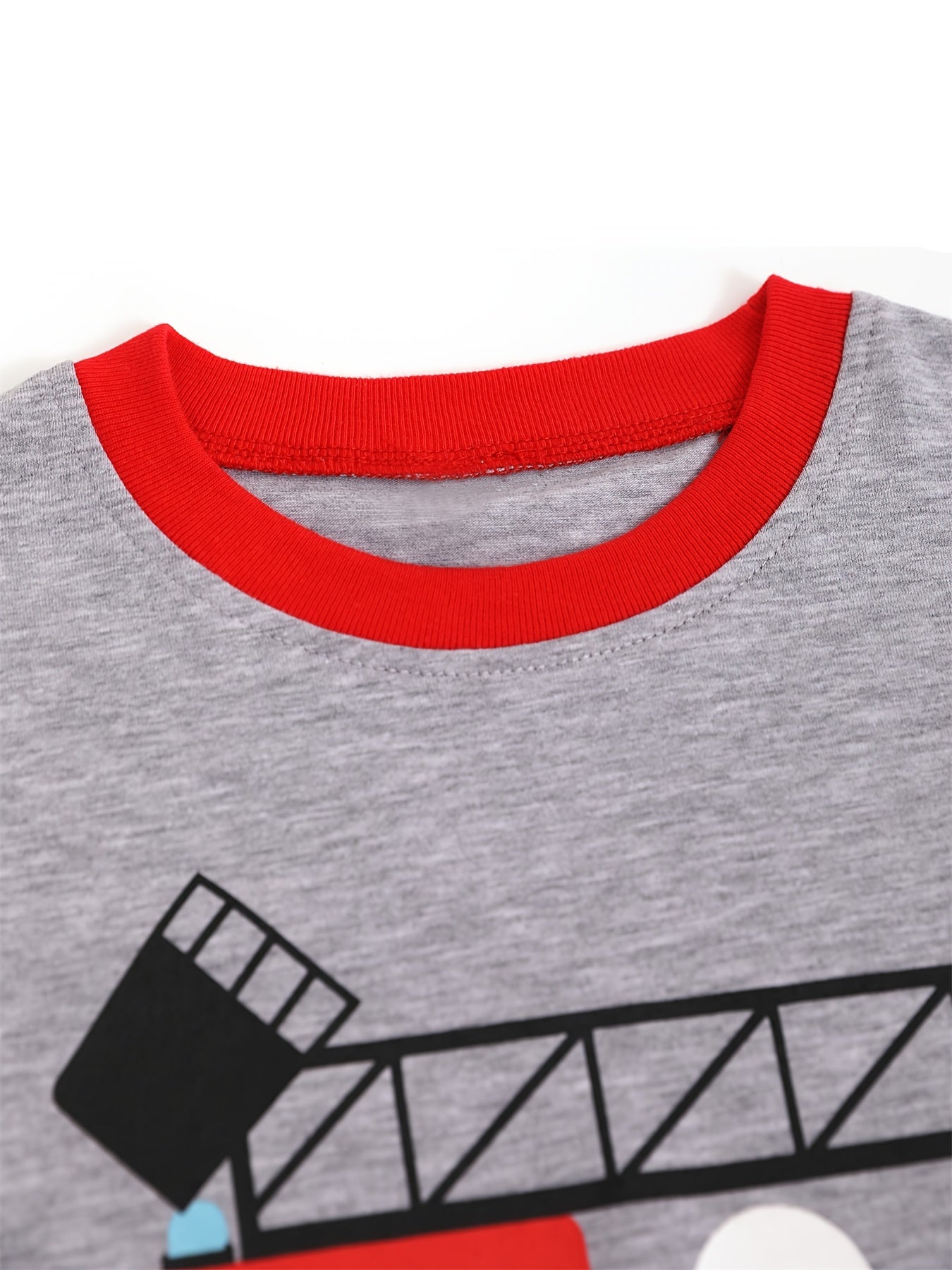 Boy's Vehicle Pattern Pajamas 2pcs T shirt & Shorts Set