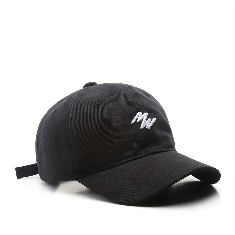 Embroidered Duck Tongue Cap Outdoor Sun Hat Baseball Cap