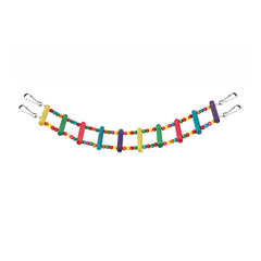 Bird Wooden Climbing Ladder Parrot Cloud Swing Toy