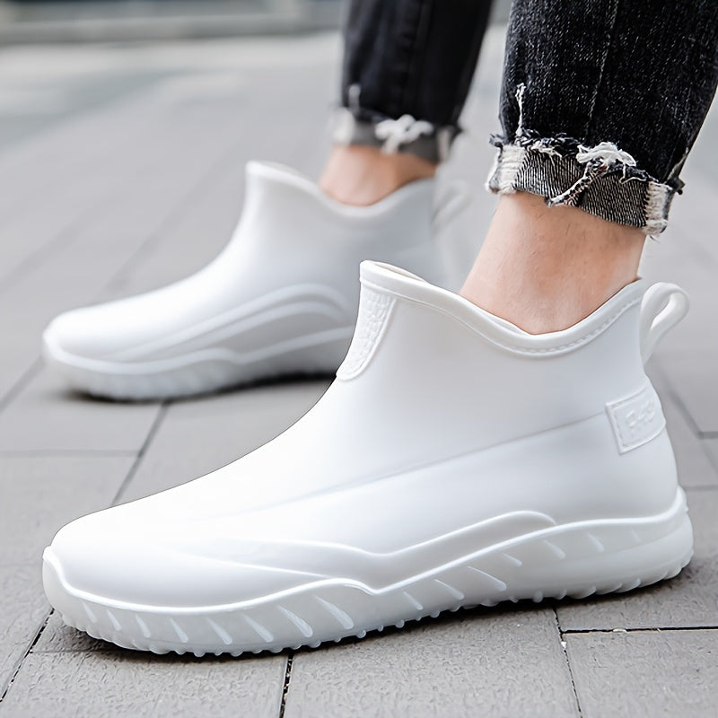 Men's High Top Rain Boots Non Slip Waterproof Shoes