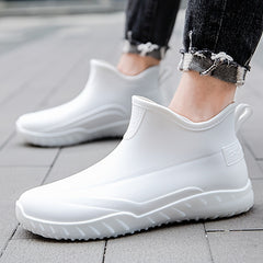 Men's High Top Rain Boots Non Slip Waterproof Shoes