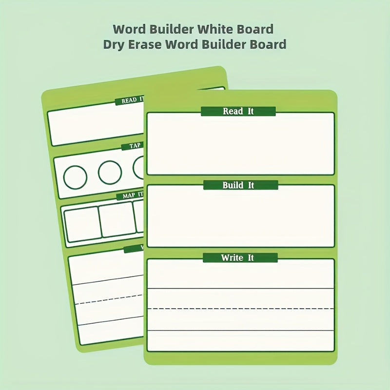 AMIBOX Word Builder Board Double Sided Activity Sheets with Markers