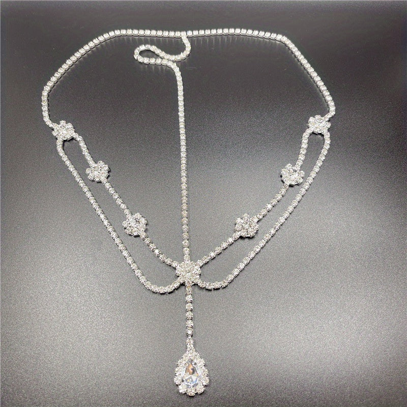 Crystal Pendant Head Chain Bridal Wedding Hair Accessories