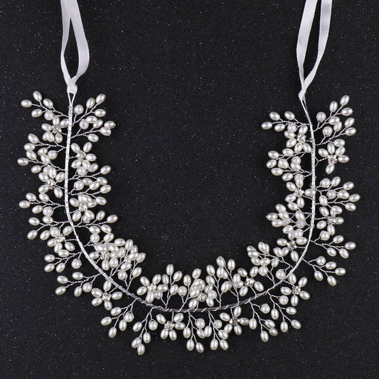 Crystal Wedding Headpiece Pearl Hair Vine Hair Accessories