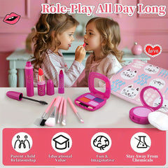 Princess Makeup Set with Pink Bag and Eyeshadow Palette