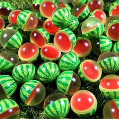 12pcs Watermelon Bouncy Balls for Parties and Events