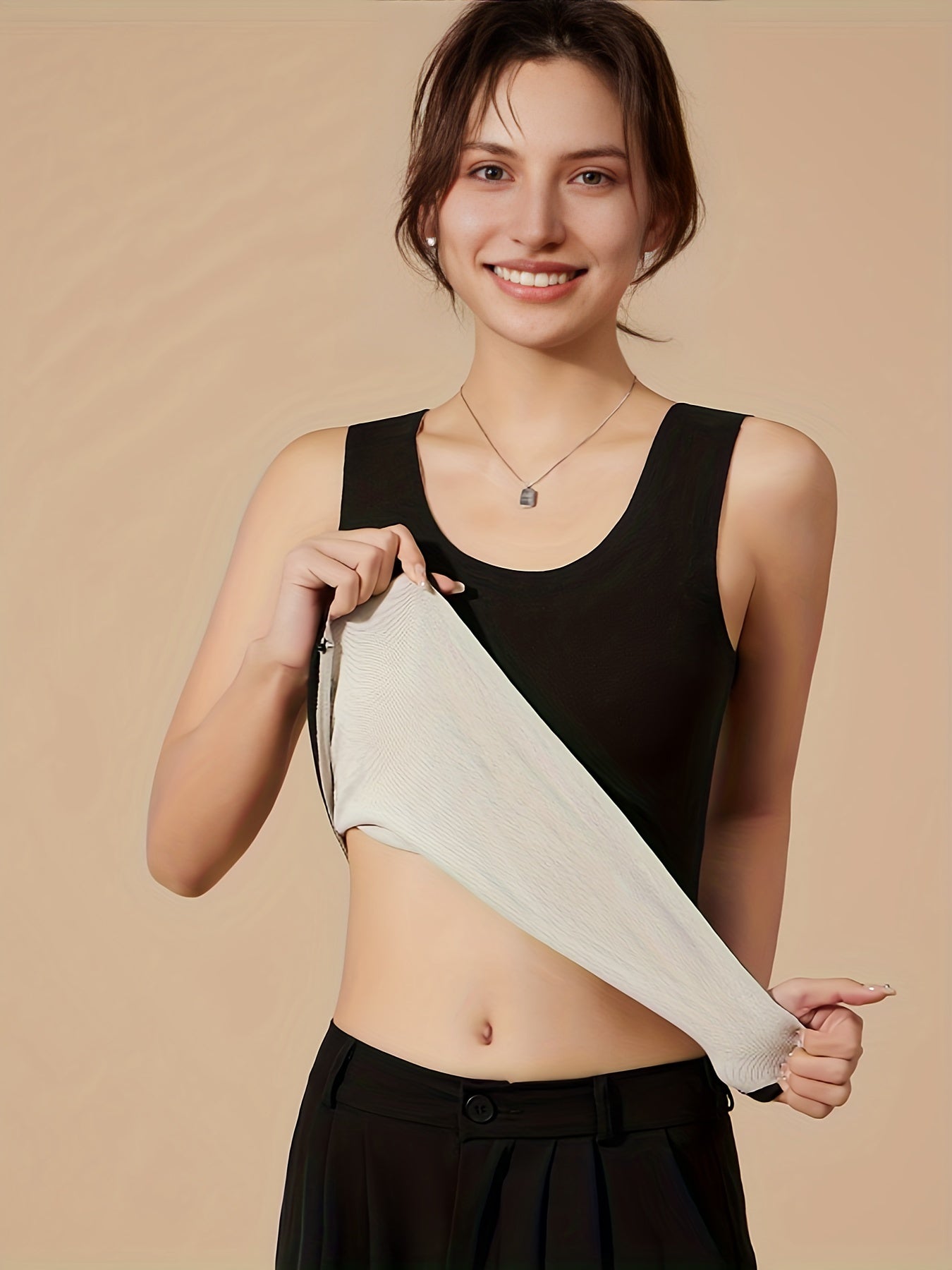 Seamless Thermal Underwear Sleeveless Top Women's Lingerie