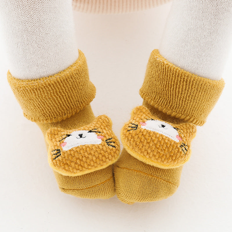 Cartoon Doll Baby Floor Socks Warm Thick Anti-slip Socks