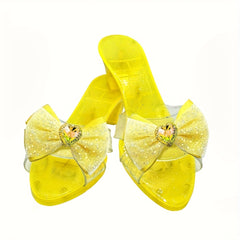 Sparkling Princess High Heels with Diamond Bow - Ideal Gift for Girls