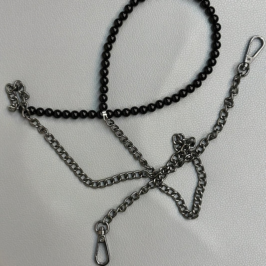 Metal Bead Decor Bag Strap Durable Stylish Shoulder Bag Strap Replacement