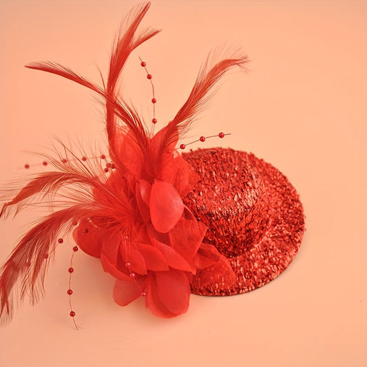 Sparkle Pink Lightweight Top Hat Ornament for Kids' Performance Stage
