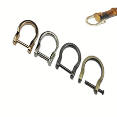 4 Metal D Ring Buckles for DIY Purse & Shoulder Bags