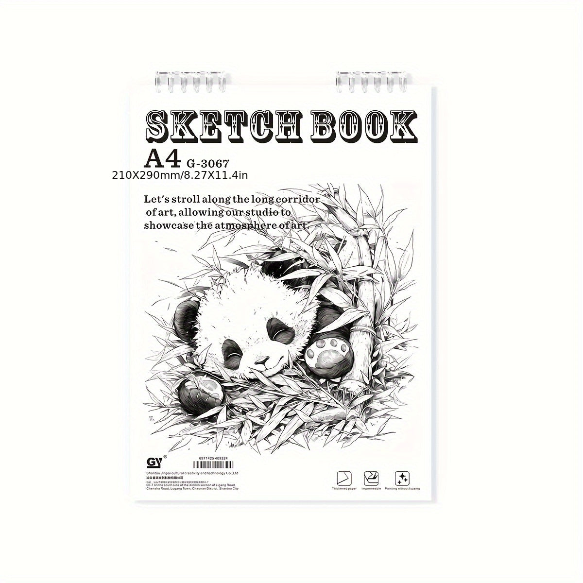 26 Page Sketchbook Thickened Base Art Students College Style P