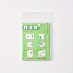 20 Sheets Tearable Sticky Notes Student Multifunction Note Paper