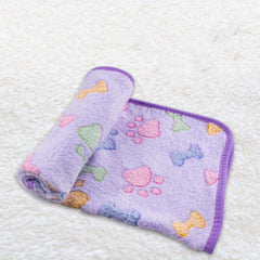 Small Pet Coral Velvet Mat Warm And Comfortable Hamster Cage Bedding