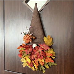 Maple Gnome Door Hanging Decoration for Home Farmhouse Fireplace Christmas