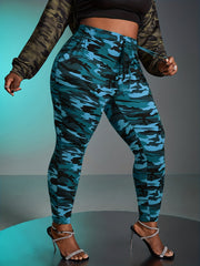  Camo Print High Waisted Yoga Leggings