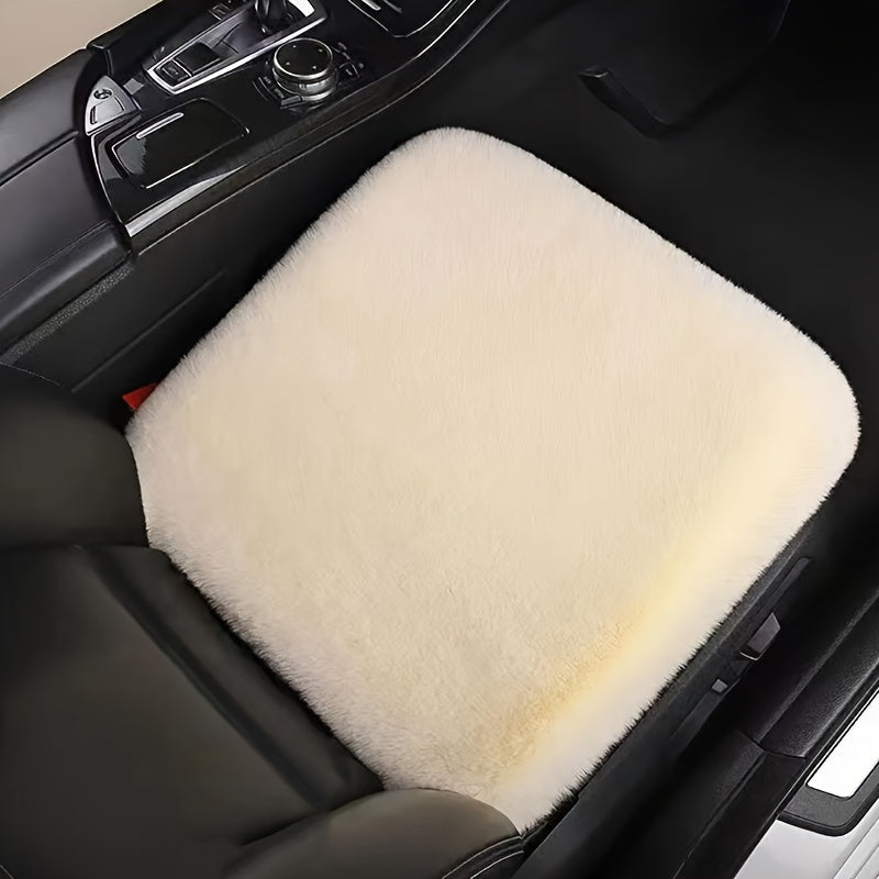 Plush Car Seat Cushion Winter Non-slip Single Seat Model Car Accessory