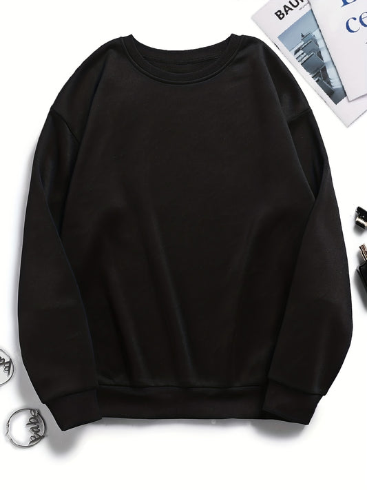 Women's Round Neck Active Sweatshirt Casual Sports Sweatshirts