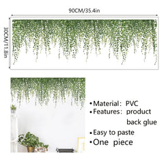1pc Long Green Vine Decorative Sticker DIY Set