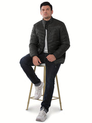 Men's Stand Collar Lightweight Thermal Winter Jacket